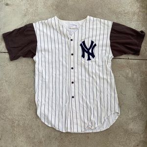 Vintage New York Baseball Jersey Button Up